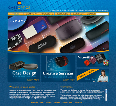 Case Optics Website